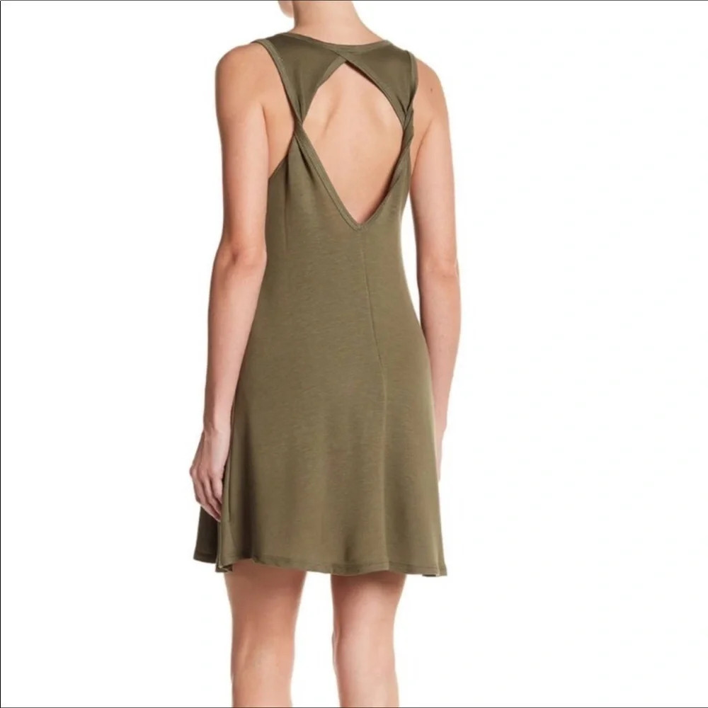 Abound Open Back Sleeveless Knit Twist Dress S NWT